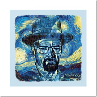 Walter White Van Gogh Style Posters and Art